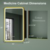 Medicine Cabinet with LED Mirror,Surface or Recessed Mount,Defogger,Memory Function,3-Color Lighting,USB&Outlet,Dimmer,Storage Shelf - 4 of 4