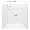Smarty Had A Party 8" Clear Square Plastic Appetizer Plates - 120 pcs - 3 of 4