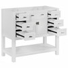 NicBex Bathroom Vanity without Sink/with Sink,Modern Bathroom Sink Vanity with 2 Soft Closing Doors and 6 Drawers,36" Bathroom Sink Cabinet,White - 2 of 4