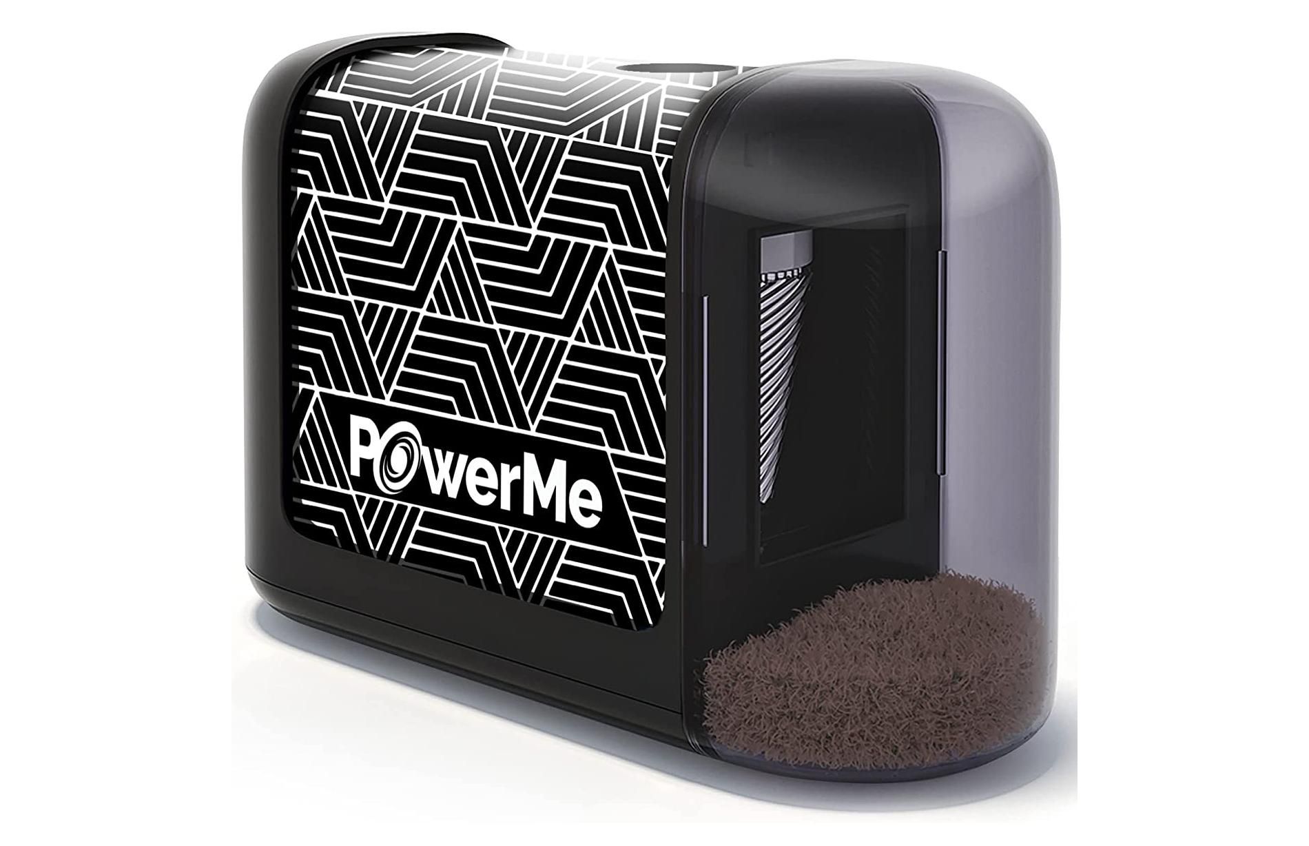 PowerMe Electric Pencil Sharpener - Battery Powered For Colored Pencils, Ideal For No. 2