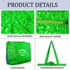 LA LEELA Women's Summer Water Resistant Pool Tote Bag with Matching Beachwear Holiday Sarong Wrap One Size Ethnic Green - 4 of 4
