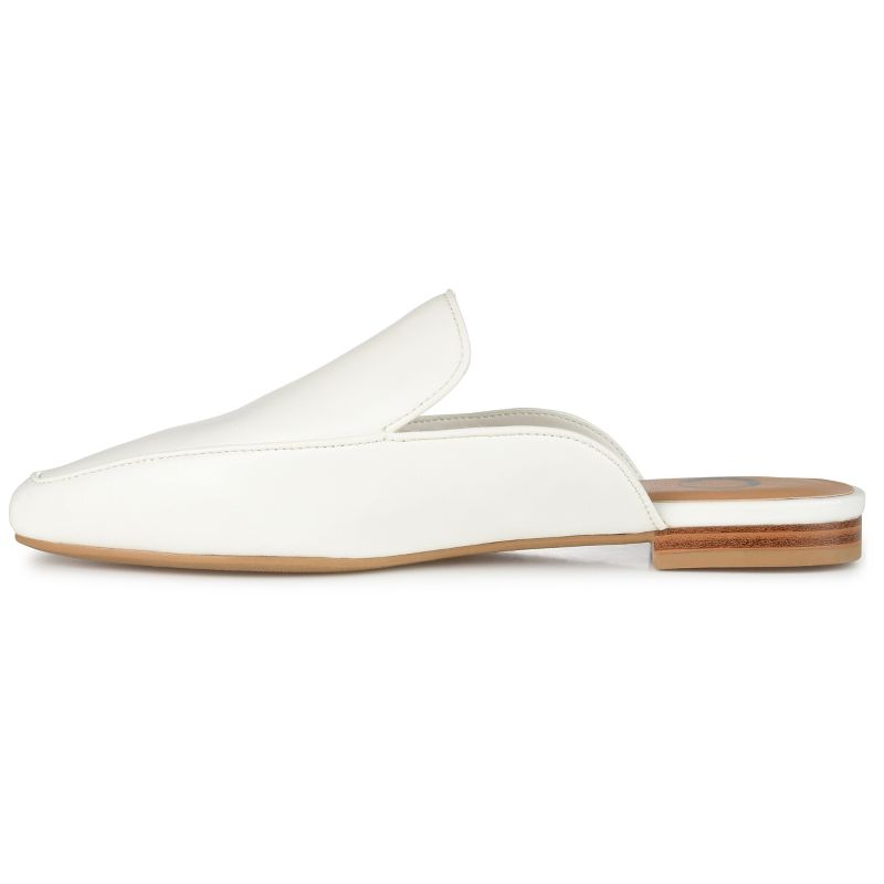 Journee Collection Womens Akza Slip On Square Toe Mules Flats, 3 of 11