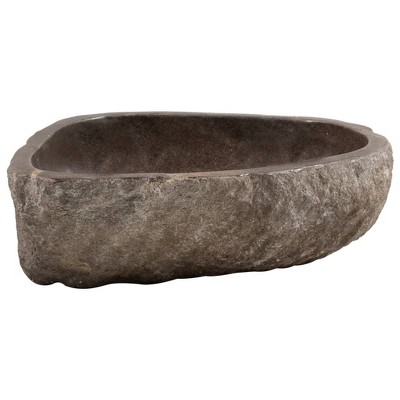 Natural River Stone Oval Bathroom Vanity Sink