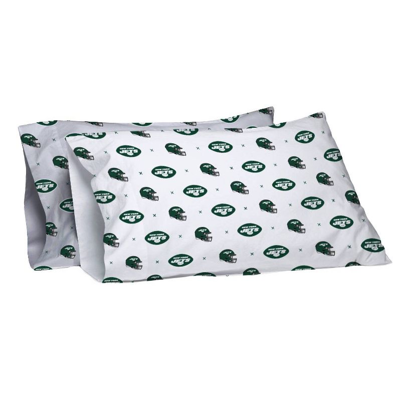 NFL New York Jets Small X Queen Sheet Set, 3 of 4