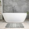 Unique Bargains Plush Gradient Striped Microfiber Shaggy Bathroom Mat - 2 of 4