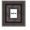 PosterPalooza | Photo Size 3.5" Wide Ornate Black Frame - UV Acrylic, Foam Board Backing, Hanging Hardware - 2 of 4