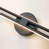 LLHZSY Minimalist Linear LED Vanity Light Dimmable Metal Wall Sconce - 23 1/2 inches - Black/3000K Warm White Light - 4 of 4