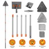 NewHome "2-in-1 Baseboard Cleaner Mop with Squeegee, Extendable Handle, Reusable Pads, 360° Rotatable Design" Grey - 3 of 4
