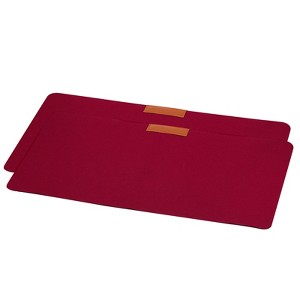 Unique Bargains Felt Dual Side Soft Smooth Office Writing Desk Mouse Pads 2 Pcs 24"x12" Red - 1 of 3