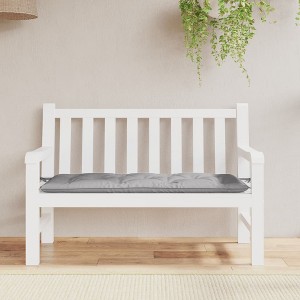 Aghana Digitals Grey Oxford Fabric Garden Bench Cushion - 47.2"x19.7", Water-Resistant, Non-Slip, - 1 of 4