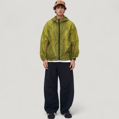 Anna-Kaci Active Men's Lightweight Hooded Zip-Up Windbreaker Jacket with Elastic Cuffs - Medium, Green — фото 5