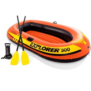 INTEX 58332EP Explorer 300 Inflatable Boat Set with Deluxe Boat