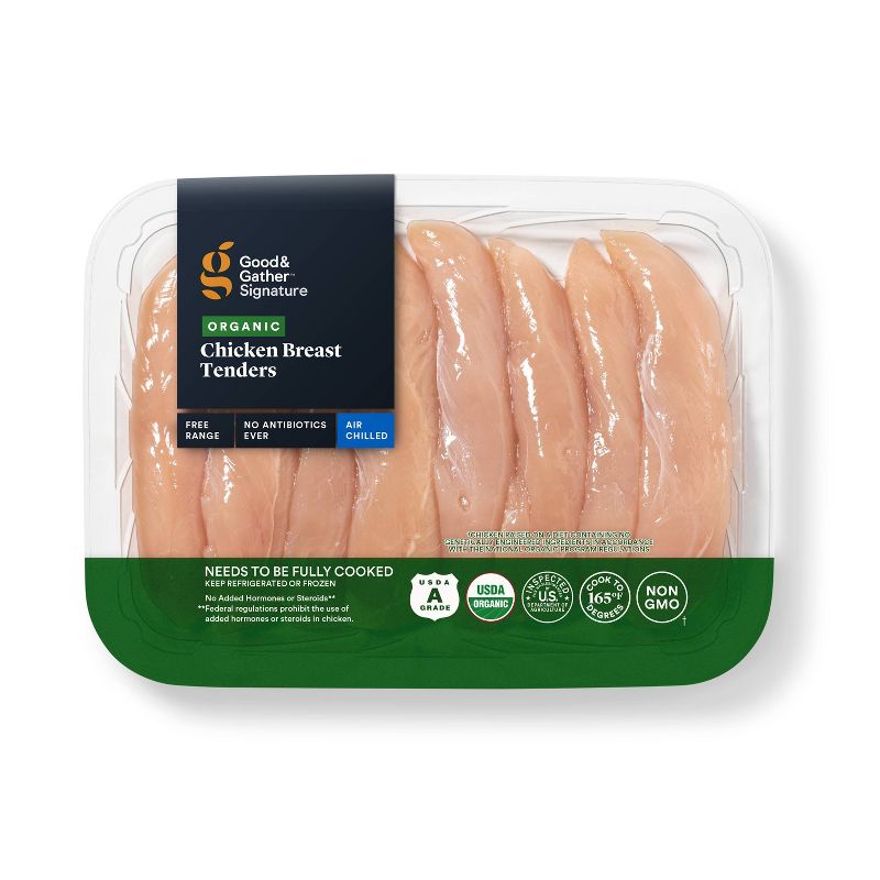 Organic NAE Chicken Breast Tenders - 1-1.7 lbs - price per lb - Good &#38; Gather&#8482;, 1 of 5