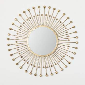 Sullivans 35.5" Gold Mid-Century Modern Mirror, Metal