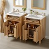 Mshliw 48" Solid Wood Bathroom Vanity with Sink, 4 Soft-Close Doors, Flip Drawer, Adjustable Shelf & Door Storage Cabinet - 2 of 4