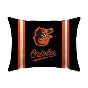 MLB Baltimore Orioles Soft/Medium Density Standard Stripe Logo Bed Pillow - 1 of 1