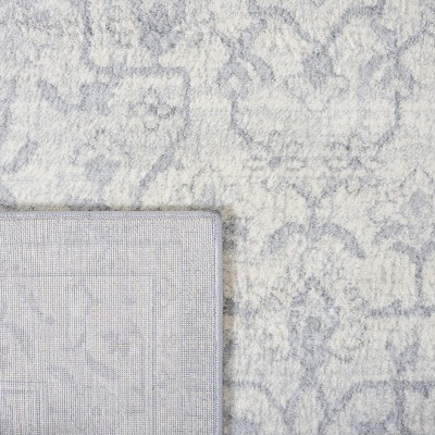 Heirloom Gray 9' x 12' Synthetic Hand-Knotted Area Rug