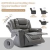 PU Manual Home Theater Recliner Chair with 360¡ã Swivel, Rocking Function and Wide Armrests for Living Room & Bedroom - 3 of 4