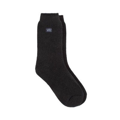 Always Warm By Heat Holders Men's Warmest Crew Socks - Black 7-12 : Target