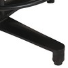 vidaXL Bar Stool Set of 2 Brown, Black Real Leather, Powder-Coated Iron - 4 of 4