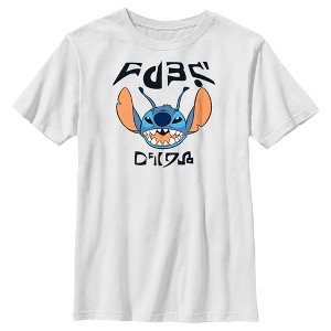 Boy's Lilo & Stitch Alien Language Stitch T-Shirt - 1 of 4