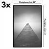 Americanflat 24x36 Poster Frame with Polished Front Cover, Set of 3, Slide-In Photo Frame with Buildable Molding, Fusion Collection, Black - 2 of 4