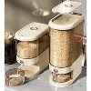 22LBS Rice Dispenser with Lid and Measuring Cup, Large Grain Container Storage for Kitchen Soybean Corn - 2 of 4