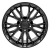OE Wheels CV22 17 Inch Rim Fits Corvette C7 Z06 Style 5x120.65 17x9.5 Satin Black - Hollander 5734 (1) - 2 of 4