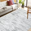Machine Washable Area Rug, Modern Abstract Area Rug Stripes Rug, Non Slip Geometric Soft Rugs Home Decor - 2 of 4