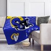 NFL Los Angeles Rams Helmet Stripes Flannel Fleece Blanket - 2 of 3