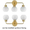 Claxy Modern Bath Vanity Light 3-Light Wall Sconce Gold - 2 of 4