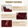 MOONMISS Chenille Single Sofa Bed with Wide Seat,Upholstered Lazy Sleeper Armchair,Reading Couch Set for Living Room,Bedroom - 3 of 4