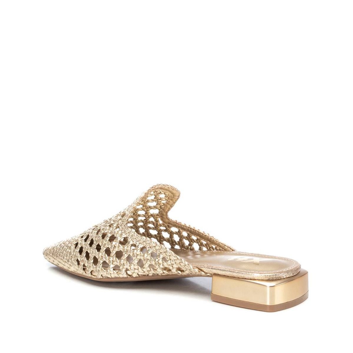 Женские сабо Carmela XTI Women's Braided Ballet Mules 143795 Gold 7 — фото 4