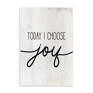 Stupell Industries Today I Choose Joy Motivational Phrase Positive Attitude, 13" x 19" - 1 of 4