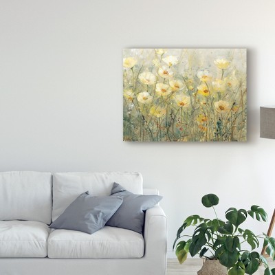 Tim Otoole Summer In Bloom I Yellow Floral Canvas Art