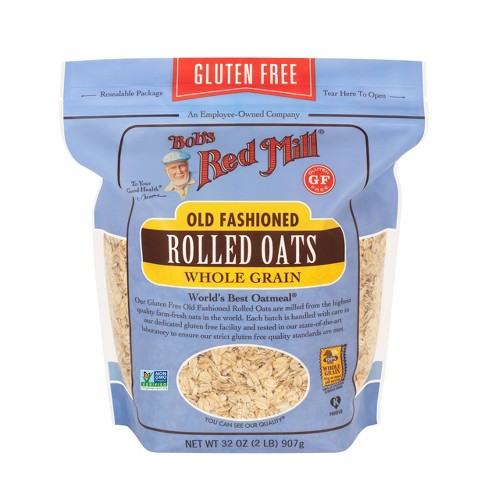 Bobs red mill organic rolled oats old fashioned 32 ounce Bob S Red Mill Gluten Free Old Fashioned Rolled Oats 32oz Target