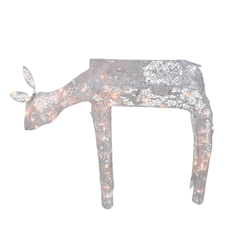 Northlight 36" Pre-Lit 3-D Animated Feeding Doe Reindeer Outdoor Christmas Decor - Clear Lights, 1 of 4