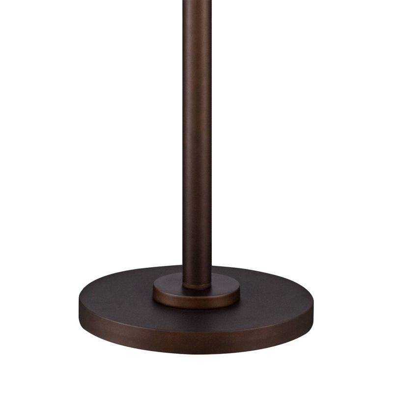 Possini Euro Design Meridian Modern 72" Tall Floor Lamp Oil Rubbed Bronze Metal Light Blaster LED Black Drum Shade for Living Room Bedroom, 5 of 7