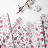 Bacati - Owls in the Woods Pink/Grey Curtain Panel - 2 of 4