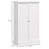 Aghana Digitals White Freestanding Kitchen Pantry Cabinet with 5-Tier Shelf, 12 Spice Racks, - 4 of 4