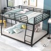 Black Metal Full XL-over-Queen Floor Bunk Bed - 2 of 3