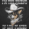 Mens Funny T Shirts Im The Friend In Low Places Sarcastic Graphic Novelty Tee For Men - Crazy Dog Men's T Shirt For Music Lovers - 2 of 4