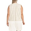 Lands' End Women's Linen Blend Notch Neck Swing Tank Top - 2 of 4