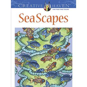 SeaScapes - (Adult Coloring Books: Sea Life) by  Patricia J Wynne (Paperback)