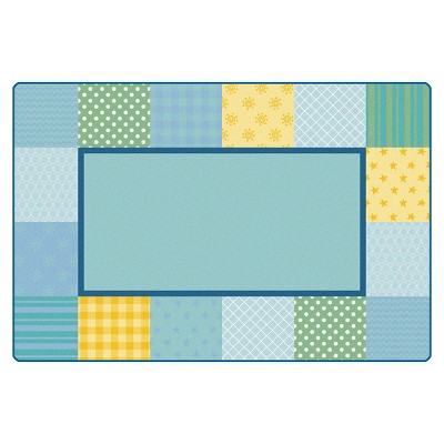6'x9' Rectangle Woven Star Area Rug Blue - Carpets For Kids