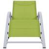 vidaXL Modern Outdoor Furniture Set with Table, 2 Sun Loungers, Made from Durable Aluminum, Green - 4 of 4