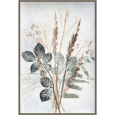 Natural Bouquet Canvas Print with Floating Frame