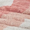 3 Pcs Elegant Shaggy Stripe Print Duvet Set, All Season Home Textile for Lux Bedroom Decor - 4 of 4