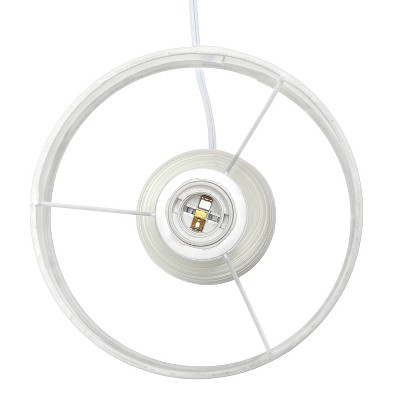 Elegant Off-White Ceramic Table Lamp with Textured Base