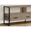 Monarch Specialties Tv Stand 48 Inch Console Media Entertainment Center Storage Drawers Laminate Metal Brown Black Contemporary Modern - image 3 of 4